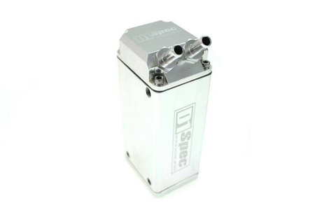 Oil catch tank 0.9L 9mm D1Spec Silver Square