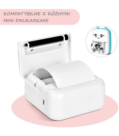 PAPIER TERMICZNY DO DRUKUSIA 5 SZT. ETYKIETY ROLKI WKŁADY DO MINI DRUKARKI APARATU 57 MM