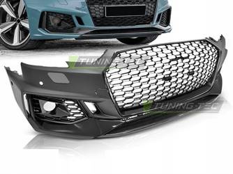 Zderzak przedni AUDI A4 B9 15-19 GLOSY BLACK RS4 S
