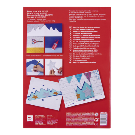 Pianka EVA w arkuszach A4 Apli Kids 5mm -  4 szt.