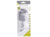 Klucze trzpieniowe otworowe 180mm do śrub TORX, T10 - T50, 9 szt.