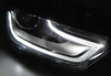 Lampy przednie TRUE DRL BLACK fits AUDI A4 B8 12-1