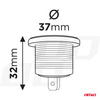 Dodatkowy woltomierz cyfrowy do zabudowy 12V 24VV MOD-02 AMIO-02852