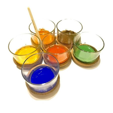 Zestaw farb z pędzelkiem Natural Earth DISCOVERY 6 szt.