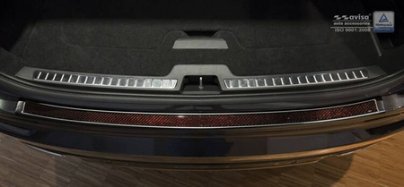 Nakładka na zderzak tylny do Volvo XC90 Carbon+Stal
