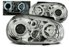 Lampy reflektory VW Golf IV 4 97-03 ringi chrome