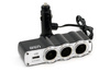 Rozgałęźnik rozgałęziacz zapalniczki SOC4 3+1 USB AMIO-01031