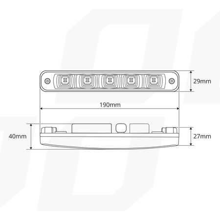 Światła do jazdy dziennej DRL 507HP AMIO-01523