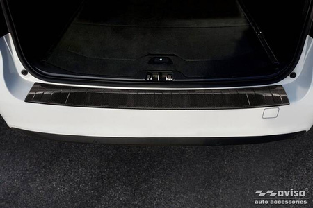 Nakładka na zderzak tylny do Volvo V70 3 (Carbon Fiber)