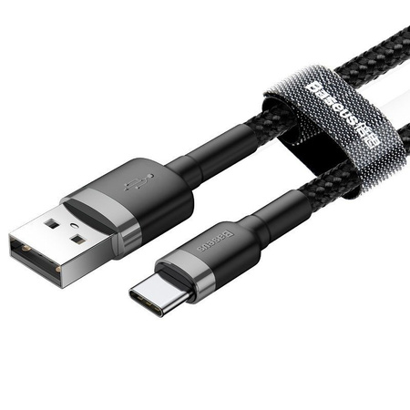 Kabel USB na USB-C Baseus Cafule 2A 3m szaro-czarny