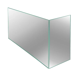 Szyby do biokominka narożnego BIO-EKO