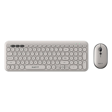 Bezprzewodowy zestaw gamingowy 2w1 Havit KB254GCM klawiatura + mysz (szary)