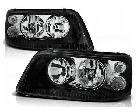 Lampy przednie reflektory VW T5 03-09 CLEAR BLACK