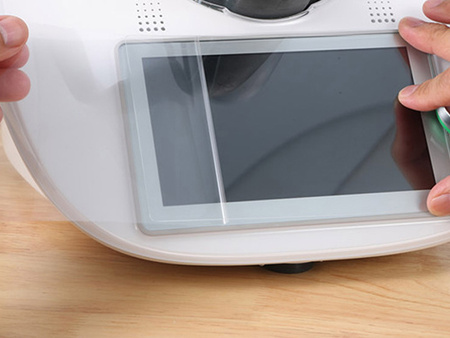 SZKŁO HARTOWANE OCHRONNE NA EKRAN PREMIUM 9H 0,3 MM MOCNE ODPORNE NA ZARYSOWANIA DO THERMOMIXA ROBOTA KUCHENNEGO