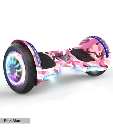DESKOROLKA ELEKTRYCZNA HOVERBOARD DLA DZIECI MŁODZIEŻY DUŻE KOŁA ŚWIECĄCE LED BLUETOOTH