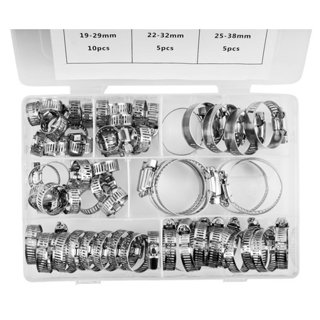 ZESTAW OPASEK ZACISKOWYCH ŚLIMAKOWYCH 60EL. KD10865