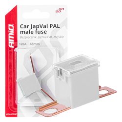 Bezpiecznik samochodowy JAPVAL PAL męski 48mm 120A AMIO-03425
