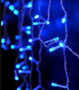 LAMPKI ZEWNĘTRZNE SOPLE 300 LED NIEBIESKIE 12M EFEKT FLASH KURTYNA GIRLANDA OŚWIETLENIE ŚWIĄTECZNE