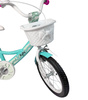 ROWEREK DZIECIĘCY 16 CALI MIĘTOWY DZWONEK HAMULEC KOSZYK BAGAŻNIK KOŁA BOCZNE KOŁA DRĄŻEK DLA DZIECI