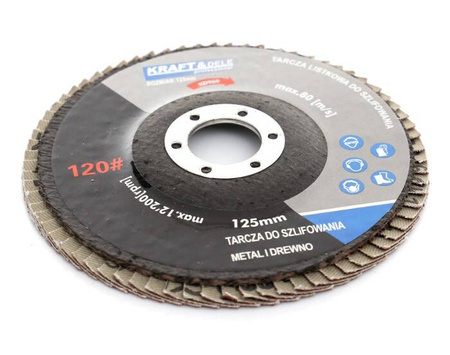 Komplet tarcz listkowych 10szt. 125mm P80 KD967