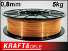 Drut spawalniczy 0,8 mm 5kg miedziowany KD1151