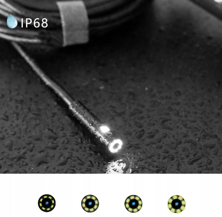 Kamera inspekcyjna do endoskop 5M 9LED 2xFHD WIFI