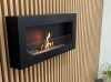 Biokominek Box 900x400 czarny z szybą