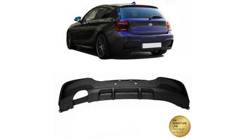 Tylny dyfuzor Matt Black BMW 1 F20 F21 przed liftem 2011-2015