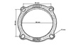Flansza downpipe K03