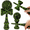 KENDAMA JAPOŃSKA GRA ZRĘCZNOŚCIOWA DREWNIANA DWUKOLOROWA ZŁAP KULKĘ