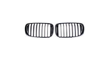 Grill sportowy pojedyncze żeberka Matt Black BMW 7 G11 G12 przed liftem 2015-2019