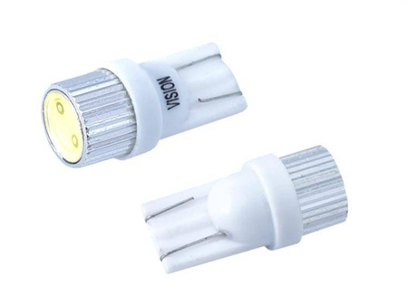 Żarówka VISION W5W (T10) 12V 1x HP LED, aluminiowa oprawka, biała, 1 szt.