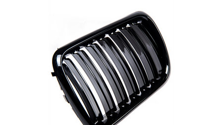 Grill sportowy podwójne żeberka Gloss Black BMW 3 E36 Compact Facelift 1996-1999