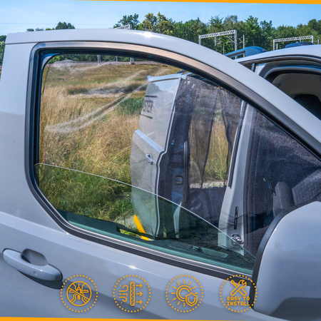 Moskitiery szyb drzwi przednich Toyota Proace City I K9 2020-