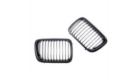 Grill sportowy pojedyncze żeberka Matt Black BMW 3 E36 Compact Facelift 1996-1999