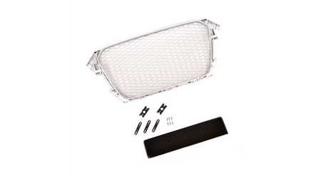 Grill sportowy Silver Matt z PDC  AUDI A4 B8 (8K) Sedan Avant Facelift 2013-2016