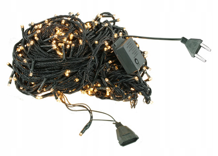 LAMPKI CHOINKOWE 300 LED ZEWNĘTRZNE WEWNĘTRZNE 50M OŚWIETLENIE ŚWIĄTECZNE