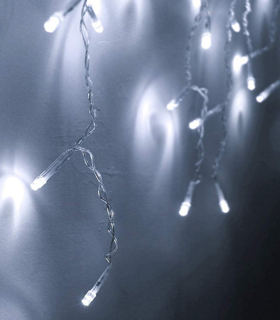LAMPKI ZEWNĘTRZNE SOPLE 500 LED 20M KURTYNA GIRLANDA OŚWIETLENIE ŚWIĄTECZNE