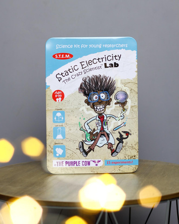 Zestaw do robienia eksperymentów The Purple Cow - Elektryczność statyczna