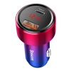 Ładowarka samochodowa Baseus Magic USB + USB-C QC 4.0  PD 45W (czerwono-niebieska)
