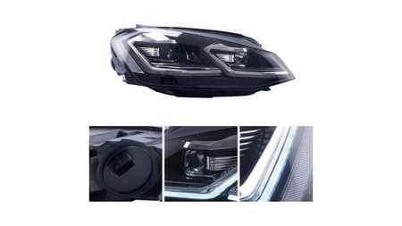 Zestaw Lamp Halogenowych Chrome VW GOLF VII przed liftem 2013-2017