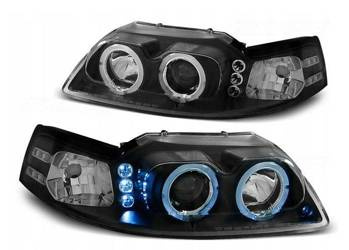 Lampy reflektory ford mustang 98-04 ringi black