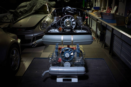 Porsche 911 BOXER - model silnika do składania