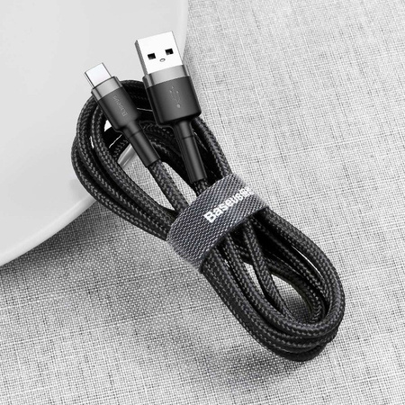 Kabel USB na USB-C Baseus Cafule 2A 3m szaro-czarny