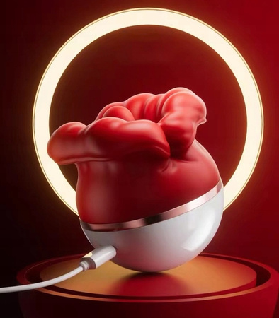 MASAŻER EROTYCZNY USTA Z JĘZYKIEM WIBRATOR MASTURBATOR 3 POZIOMY PRĘDKOŚCI 5 POZIOMÓW CZĘSTOTLIWOŚCI WODOODPORNY