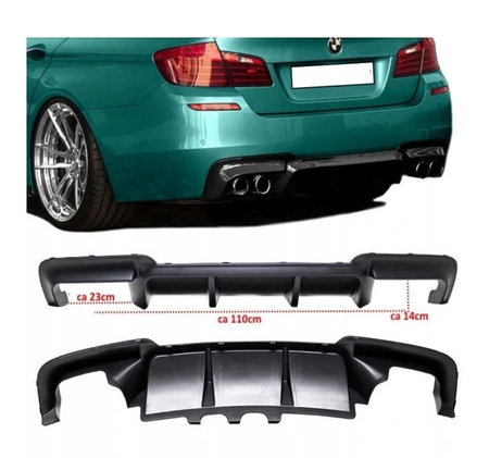DYFUZOR BMW F10 F11 10- LOOK M5 DUET GLOSSY BLACK