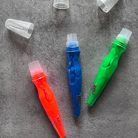 Farby w tubie z pędzelkiem Apli Kids - Kolory neonowe 6 szt.