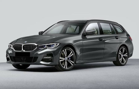 Nakładka na zderzak tylny do BMW serii 3 VII G21 Kombi (Stal)