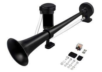 SYGNAŁ Fanfara 440mm czarna z kompresorem i przekaźnikiem 12V