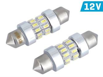 Żarówka VISION Festoon SV8.5 36mm 12V 24x 3014 SMD LED, CANBUS, biała, 2 szt.